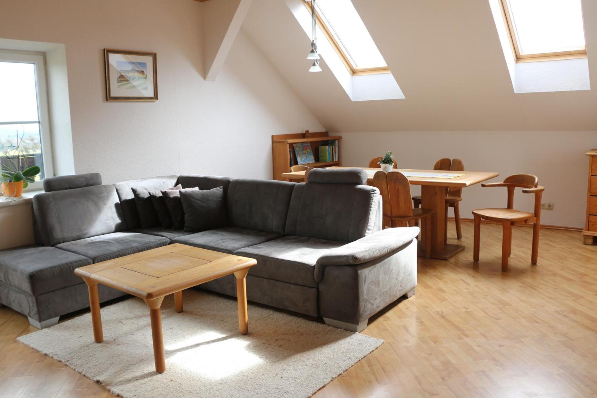 אוברטרום אם זי Ferienwohnung Am Bio-Bauernhof מראה חיצוני תמונה